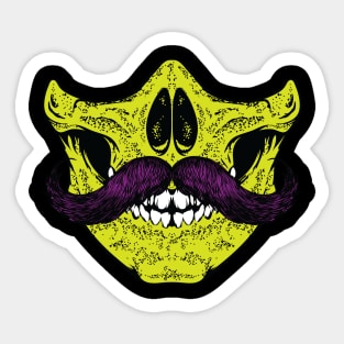 Mustache you a question Sticker